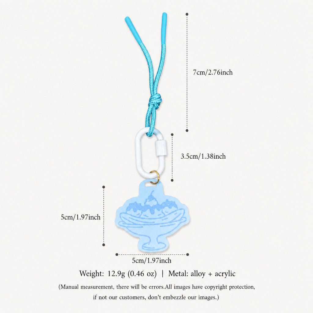 Funny Cake Pendant Keychain Bag Charm 6W10BBC342