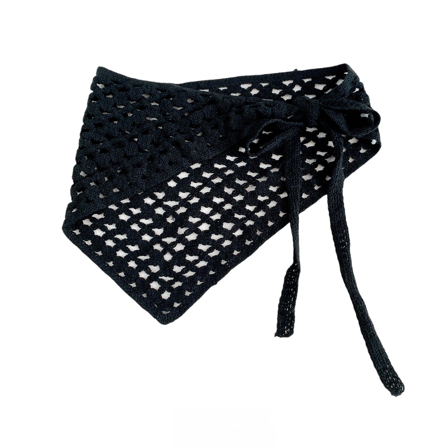 Trendy Solic Color Lace Hollow Triganle Hip Scarf 6W1SL16