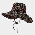 Fashion Floral Print Wide Brim Bucket Hat MK2BW6W6HAT107