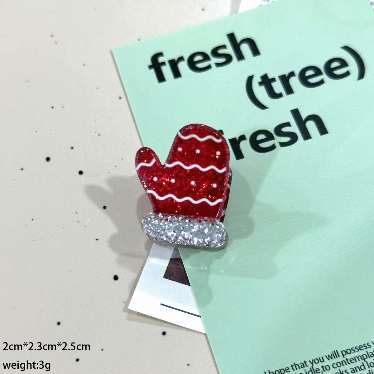 Fresh Christmas Tree Pattern Hair Claws 6W6HCP1696