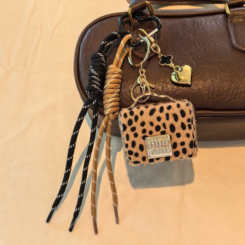 Stylish Leopard Handbag Pendant Keychain Bag Charm 6W10BBC378