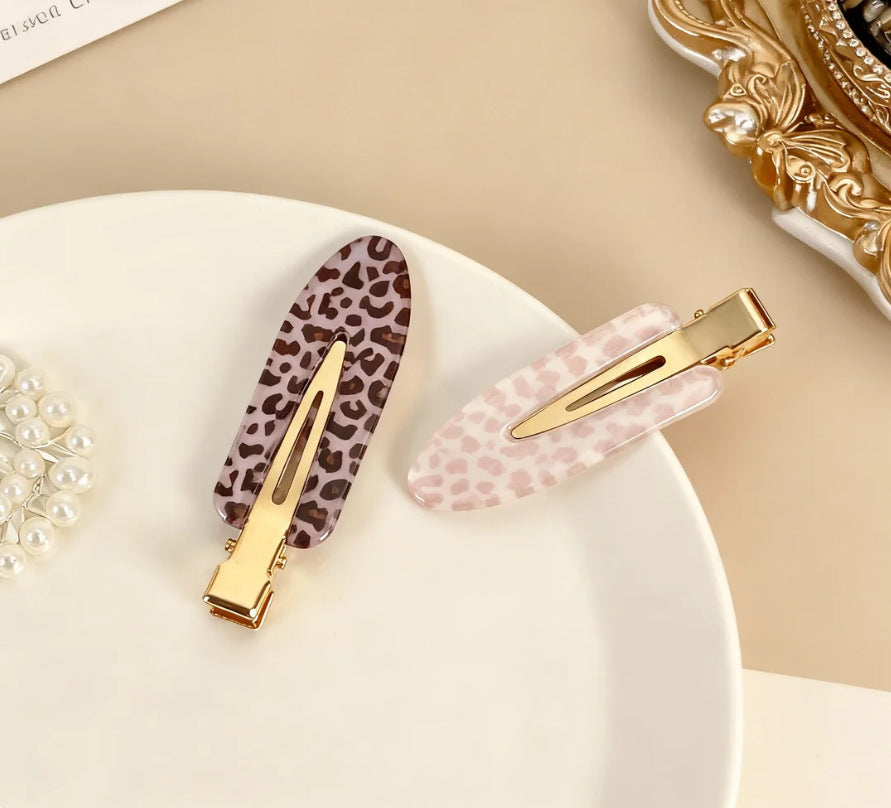 Leopard Print Hair Clip - DippedShop Wholesale - #0819