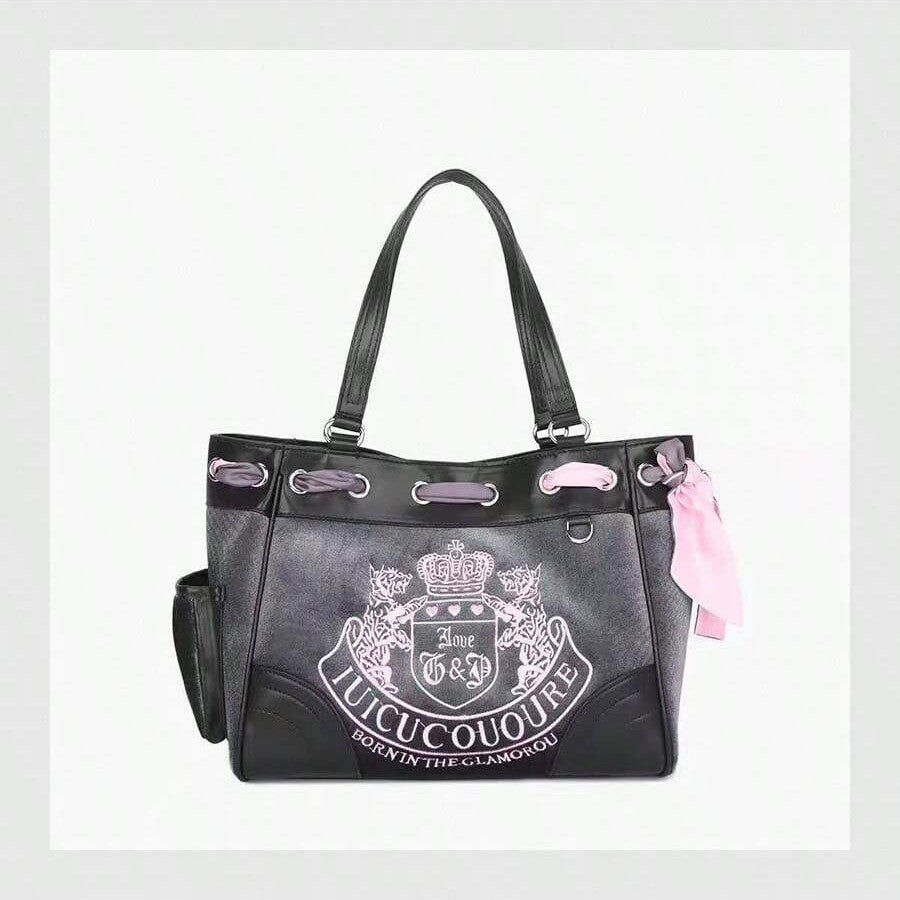 Retro Color Block Tote Bag - DippedShop Wholesale - #5683