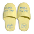 Soft Embroidered Waffle Slippers - DippedShop Wholesale - #6051
