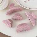 Flower Print Hair Claw - DippedShop Wholesale - #3699