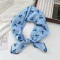 Flower Print Square Scarf - DippedShop Wholesale - #6339