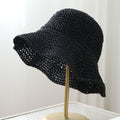 Trendy Wide Brim Woven Straw S - DippedShop Wholesale - #7299