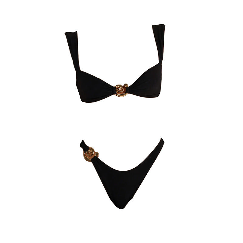 Gold Spiral Bikini - DippedShop Wholesale - #4723