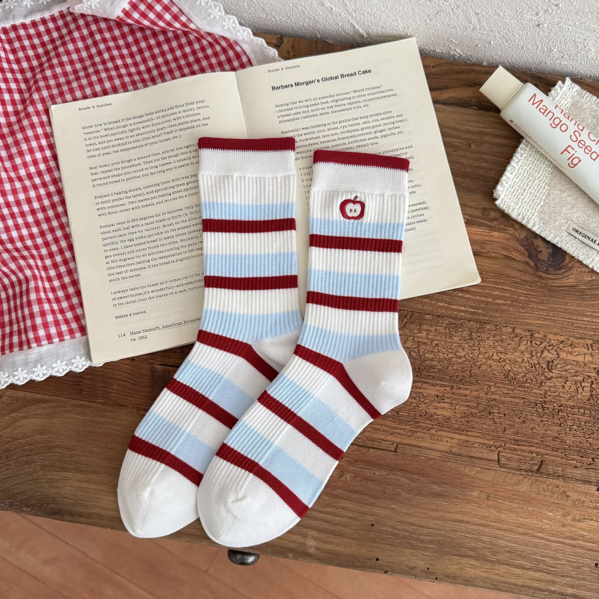 Striped Slouchy Socks - DippedShop Wholesale - #0467