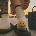Cute Color Block Smiling Face Pattern Socks 6W8FSO1002