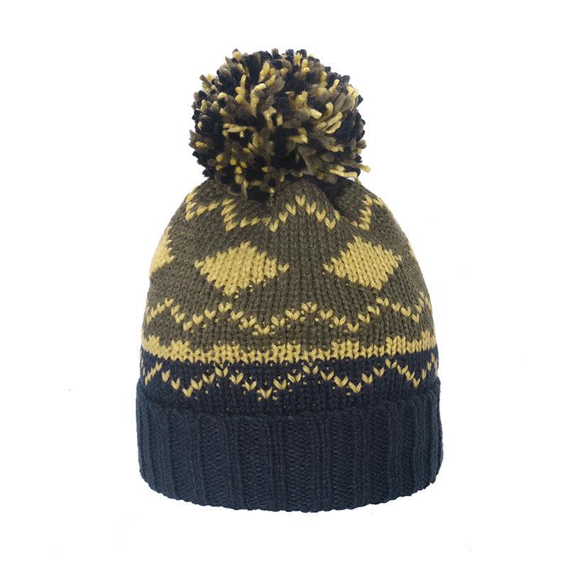 Thick Jacquard Beanie Hat - DippedShop Wholesale - #4675