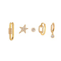 Stylish Gold Plated Moon Penda - DippedShop Wholesale - #5107