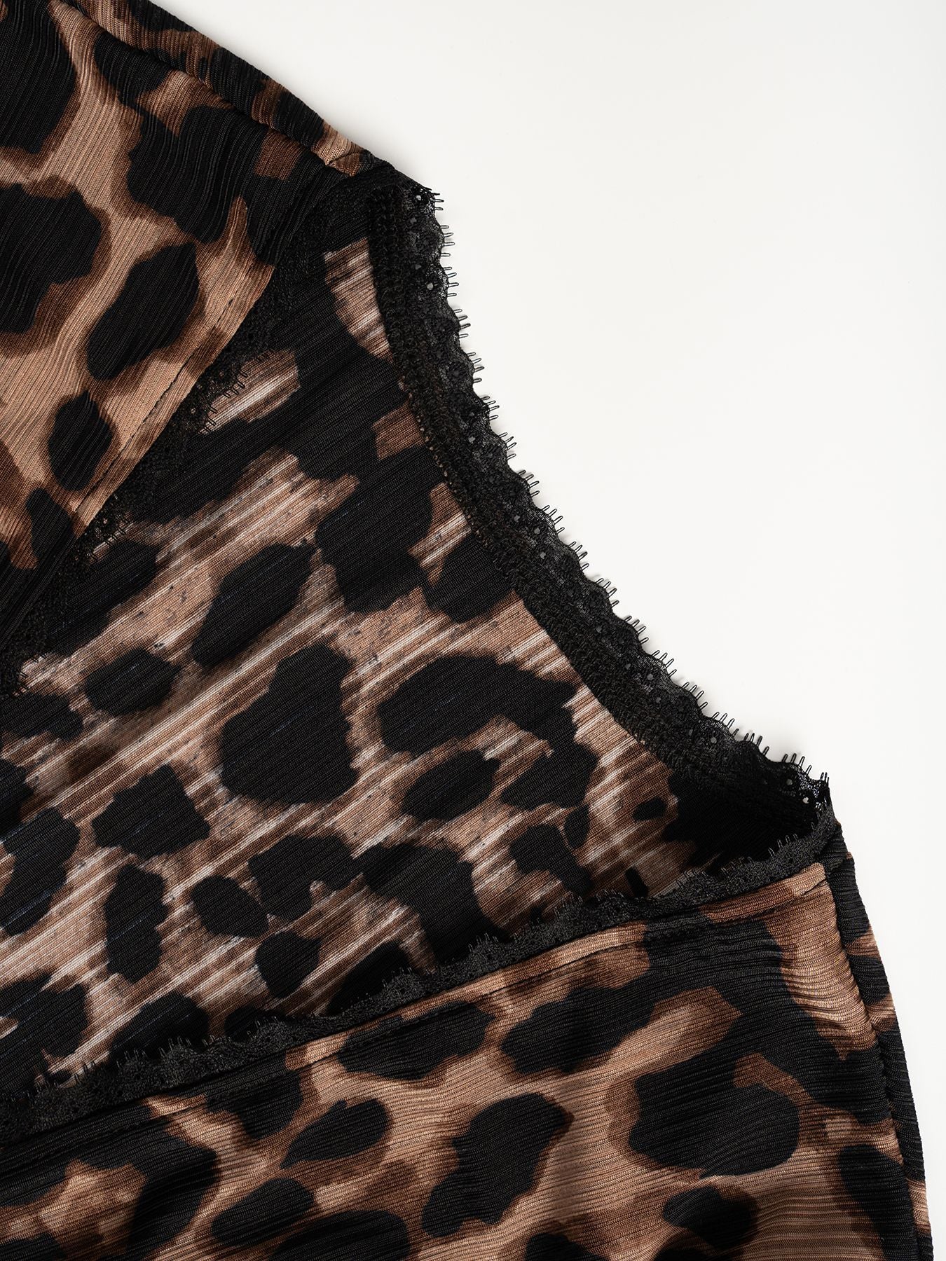 Leopard Print Button Blouse - DippedShop Wholesale - #5971