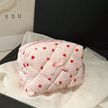 Quilted Floral Cosmetic Bag - DippedShop Wholesale - #8099