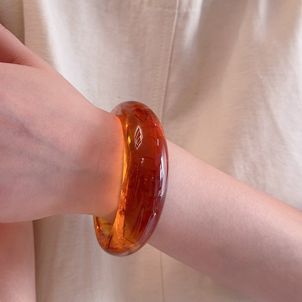 C-Shape Resin Bracelet - DippedShop Wholesale - #1491