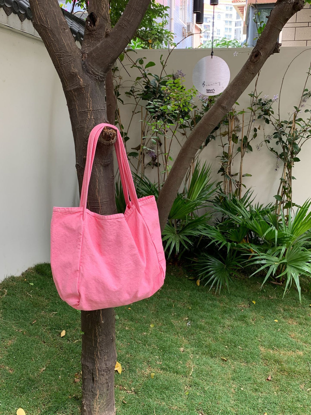 Simple Solid Color Large Capacity Shoulder Bag 6W10BBG2502