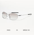 Metal Oval Frame Polarized Sunglasses - DippedShop Wholesale - #9075