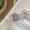 Sweet Polka Dots Mini Flower Hair Claw Clip 6W6HCP1288