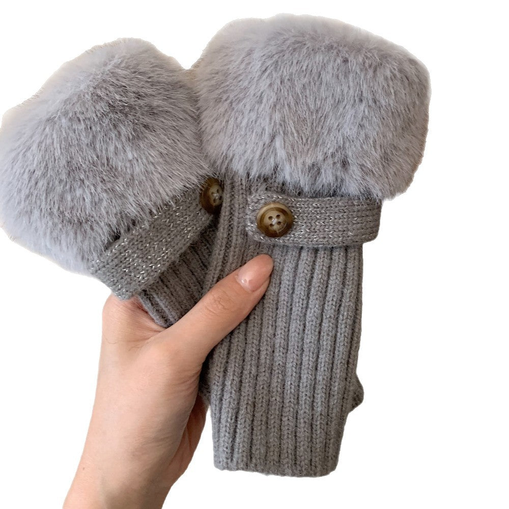 Knit Fingerless Gloves - DippedShop Wholesale - #0467
