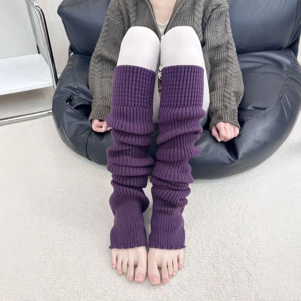Chunky Ribbed Knit Leg Warmers - DippedShop Wholesale - #6179