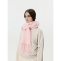 Versatile Solid Color Tassel Warm Scarf 6W6NSW253