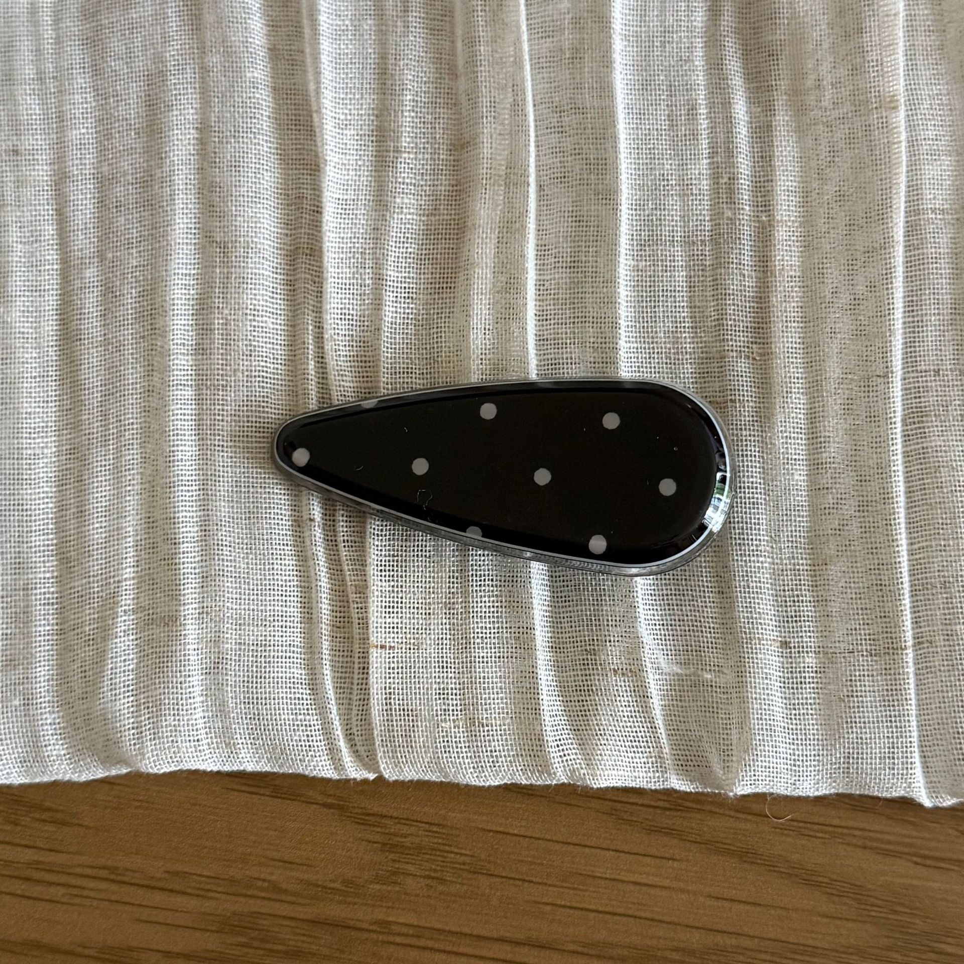 Cute Polka Dots Droplet Acetate Hair Clip 8AS6HCP362L