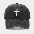 Solid Cross Embroidery Baseball Cap - DippedShop Wholesale - #5315