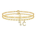 Elegant Gold Plated Double Lay - DippedShop Wholesale - #2979