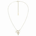 Fashion Gold Plated Cross Pendant Pearl Necklace 6W6JNC388L