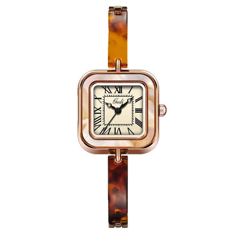 Minimalist Square Quartz Bangle Bracelet Wrist Watch MK2SSAS6W6JWA10