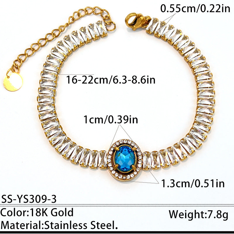 Fashion Gold Plated Cubic Zirc - DippedShop Wholesale - #8179