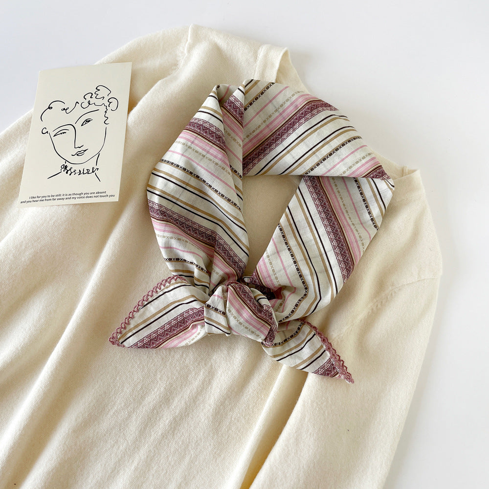 Plaid Striped Square Scarf - DippedShop Wholesale - #9795