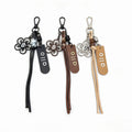 Retro Hollow Floral Braided Cords Bag Charm 6W10BBC429