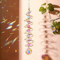 Creative Iridescent Crystal Ball Spiral Hanging Suncatcher MK2CZAS6H7HLS66