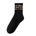 Stylish Leopard Print Non Slip Crew Socks 6W8FSO869