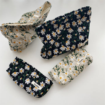 Embroidery Flower Simple Portable Make Up Bag DP25A566