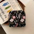 Vintage Floral Tree Embroidery Mini Jewelry Case 6W13HSJ117
