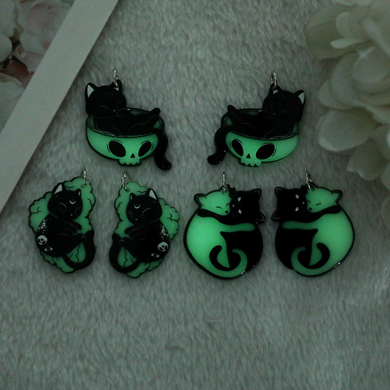 10+ Glow Black Cat Halloween Accessories DPJPA2710