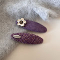 Rhinestone Flower Hair Pin - DippedShop Wholesale - #9107