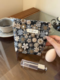 Fresh Daisy Jacquard Large Capacity Makeup Bag MK2BW6W10BOB395