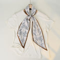 Chic Floral Print Soft Silk Scarf 6W6NSI257