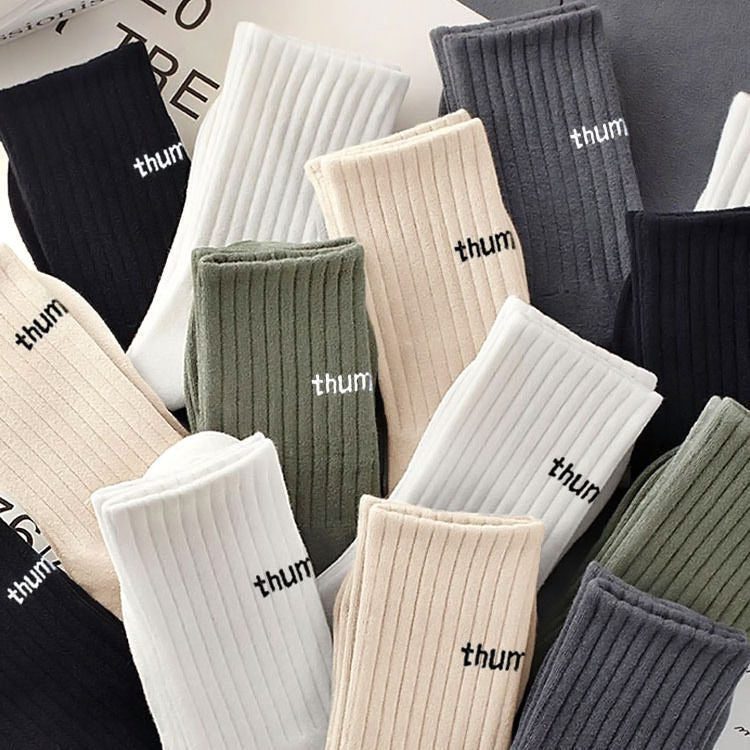 Solid Color Soft Socks - DippedShop Wholesale - #4995