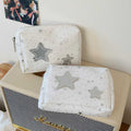 Stylish Silver Star Patch Mini Makeup Bag MK2BW6S10BOB104