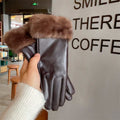 Fluffy Fur Cuff Gloves - DippedShop Wholesale - #3203