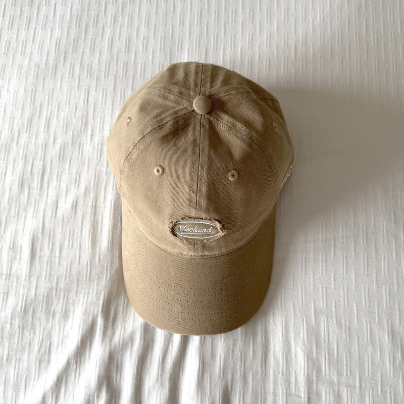 Vintage Distressed Letters Embroidery Baseball Caps MK2COW6W6HAT229