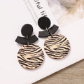 Boho Geometric Wooden Dangle Earrings - DippedShop Wholesale - #7427