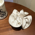 Elegant Solid Color Ruffled Hair Scrunchies 6W6HSR326