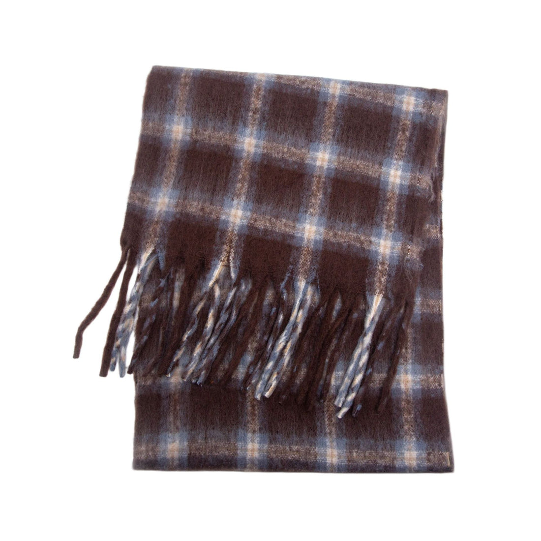 Plaid Fringed Wide Scarf - DippedShop Wholesale - #6211