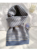 Minimalist Striped Color Block Knit Scarf 6W6NSW248