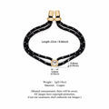 Trendy Square Rhinestone Adjustable Rope Bracelet 6W6JBR531